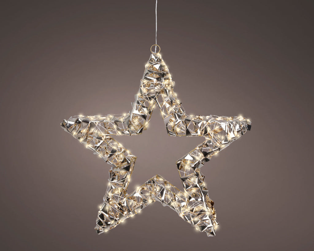 Iluminación de Navidad para exteriores Estrella deco de 38cm
