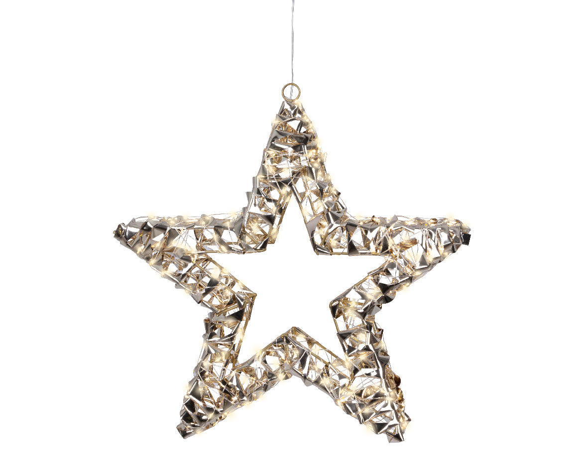 Iluminación de Navidad para exteriores Estrella deco de 38cm