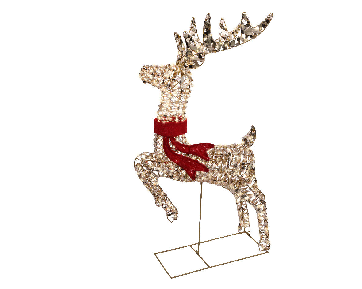 Iluminación de Navidad para exteriores Reno deco de 100cm