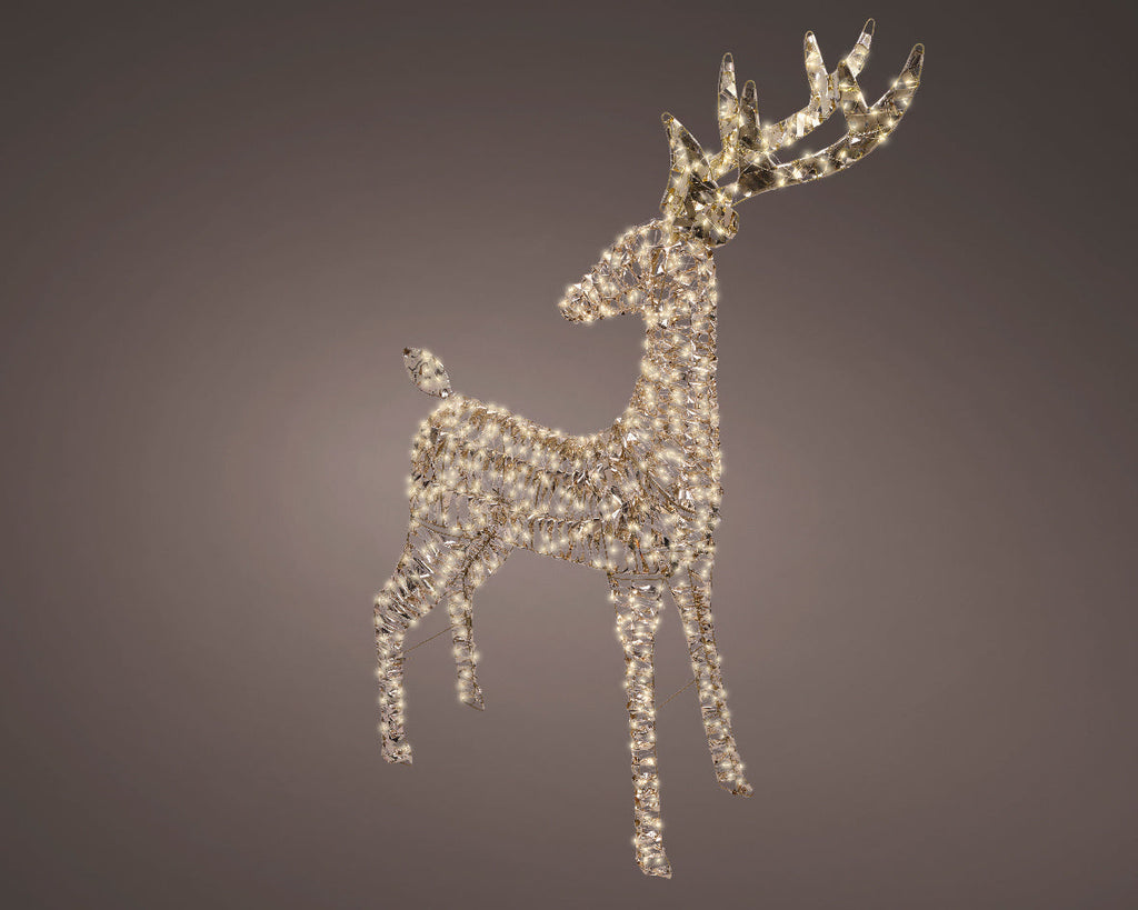 Iluminación de Navidad para exteriores Reno deco de 130cm