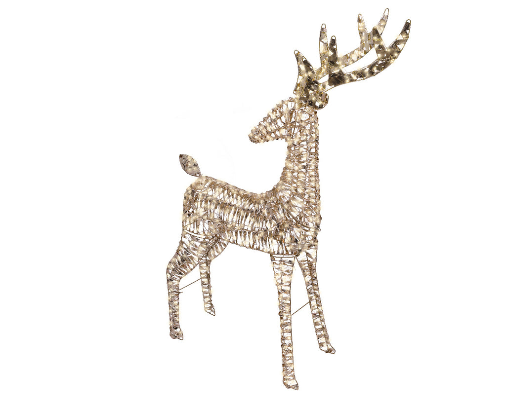 Iluminación de Navidad para exteriores Reno deco de 130cm