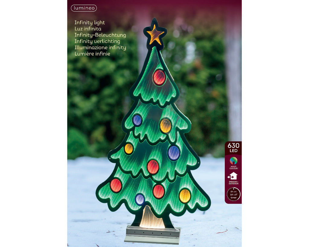 Luminaria de navidad efecto infinito Árbol 120cm Infinity LED