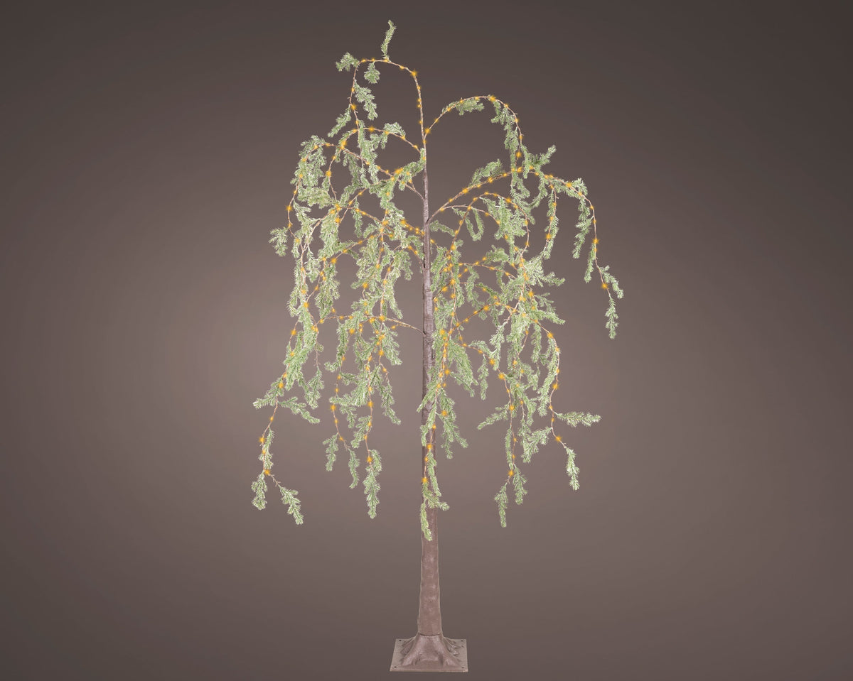 491015-Árbol de Navidad LED Lumineo Marrón 150 cm-navidad-envio-canarias