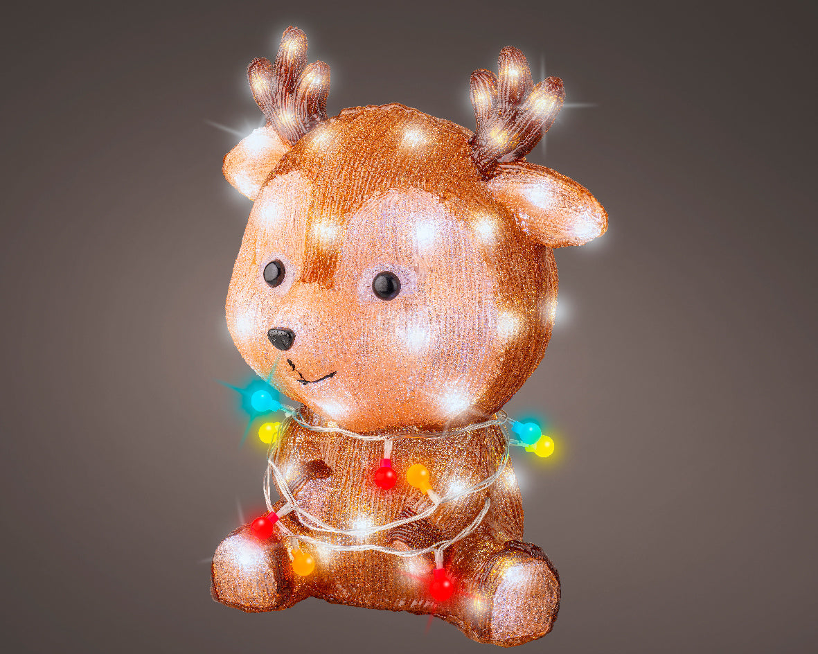 Reno LED marrón acrílico de 36cm