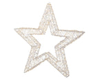 Estrella de metal en blanco cálido con luces LED de 78cm