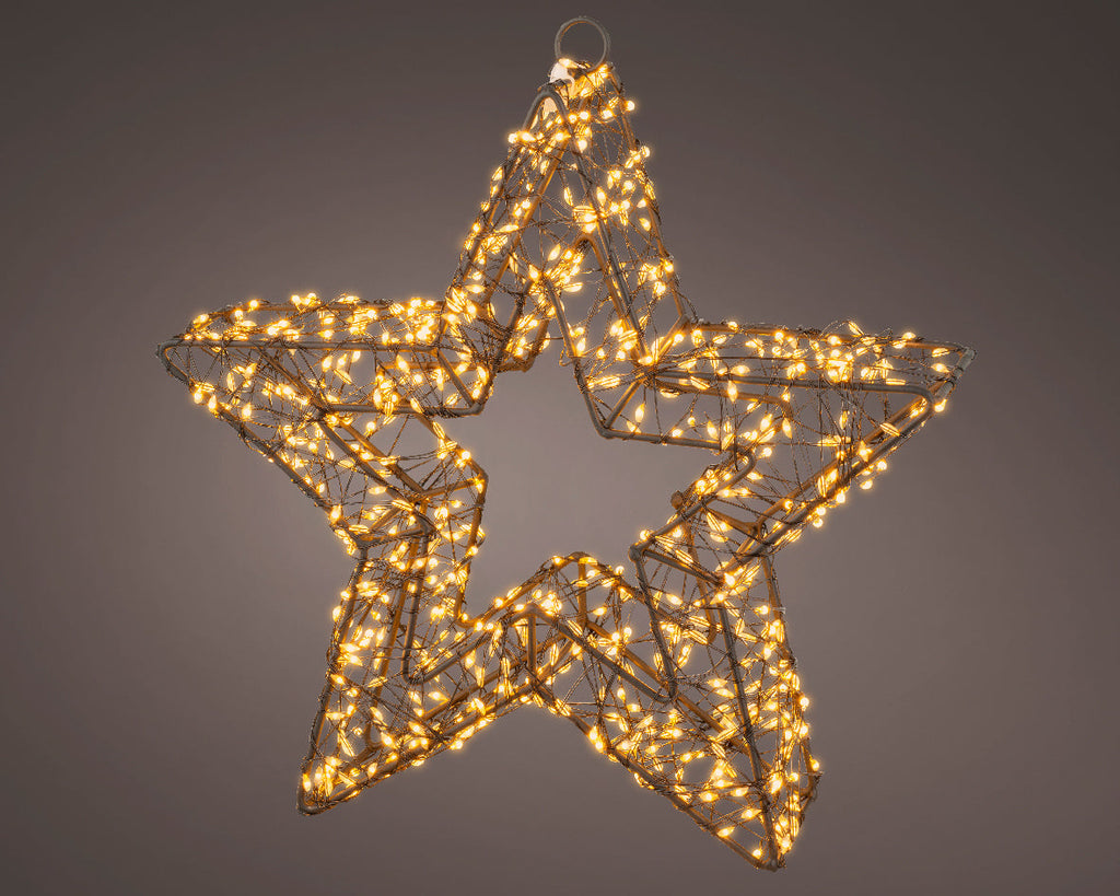 Marco de estrella con luz Led 28cm