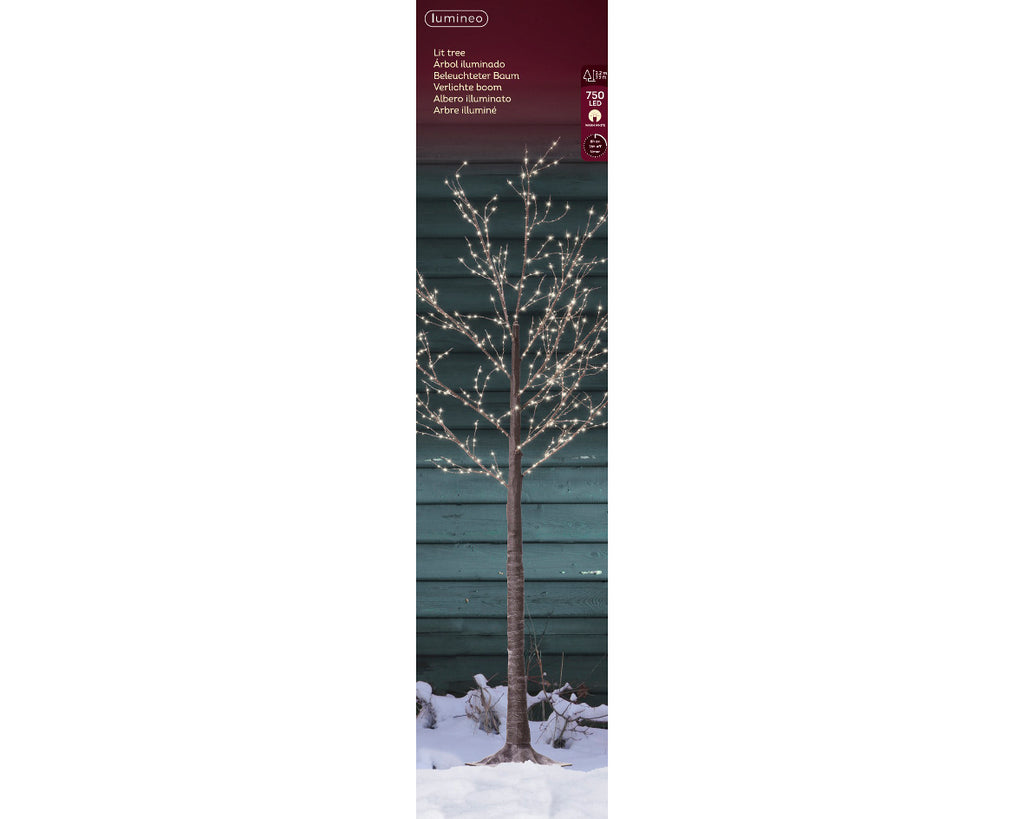 Árbol de Navidad de luces para exterior e interior de 220cm