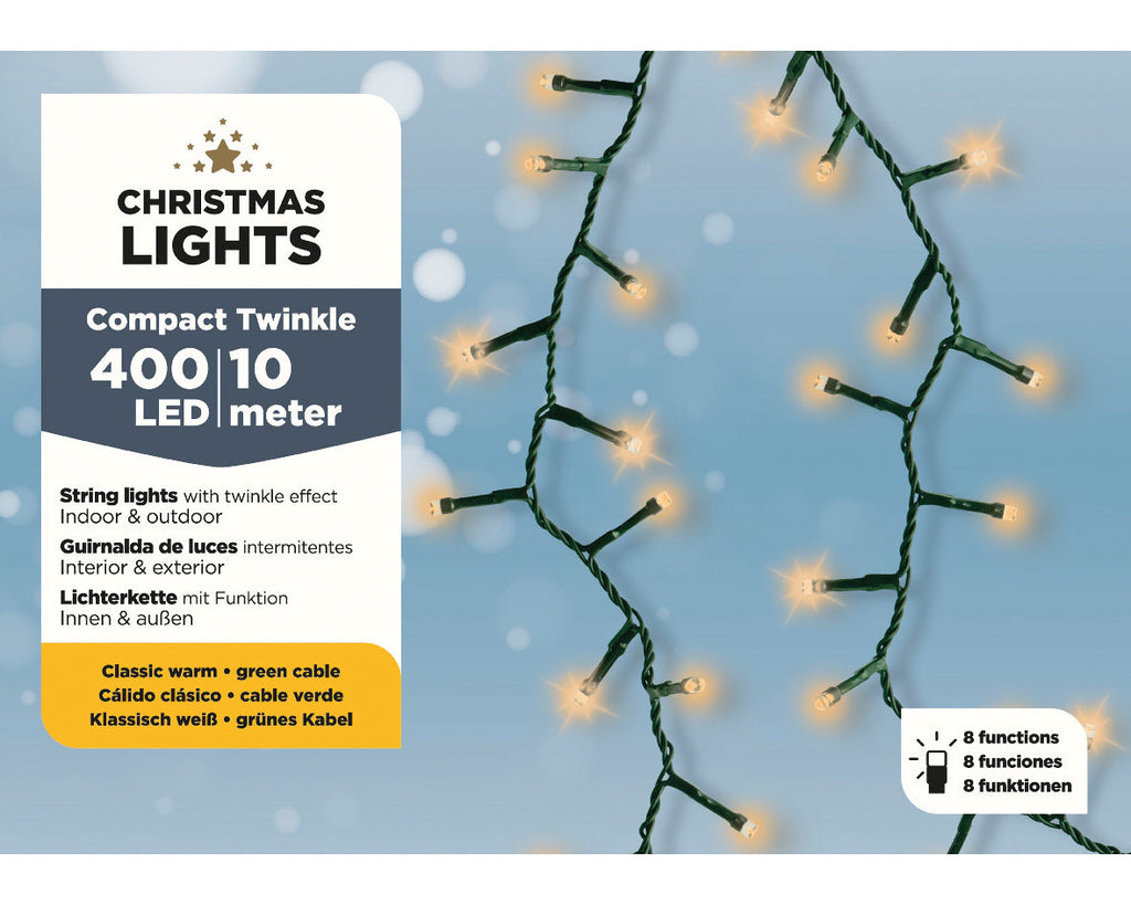 Girnalda de luces Compact 15m-600LED amarillo clásico