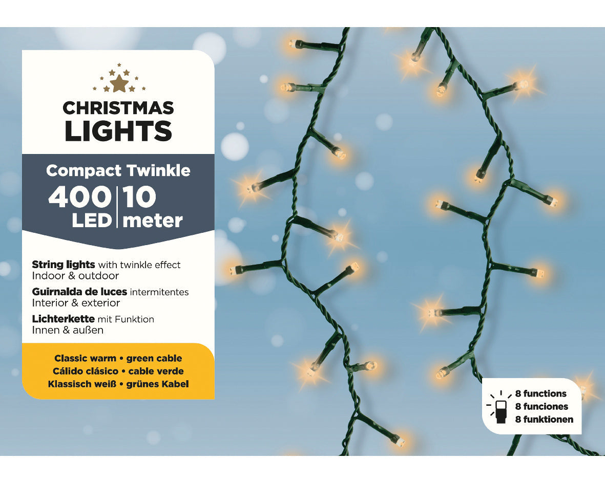 Girnalda de luces Compact 15m-600LED amarillo clásico