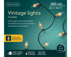 Luces de navidad vintage amarillo clásico de 18m