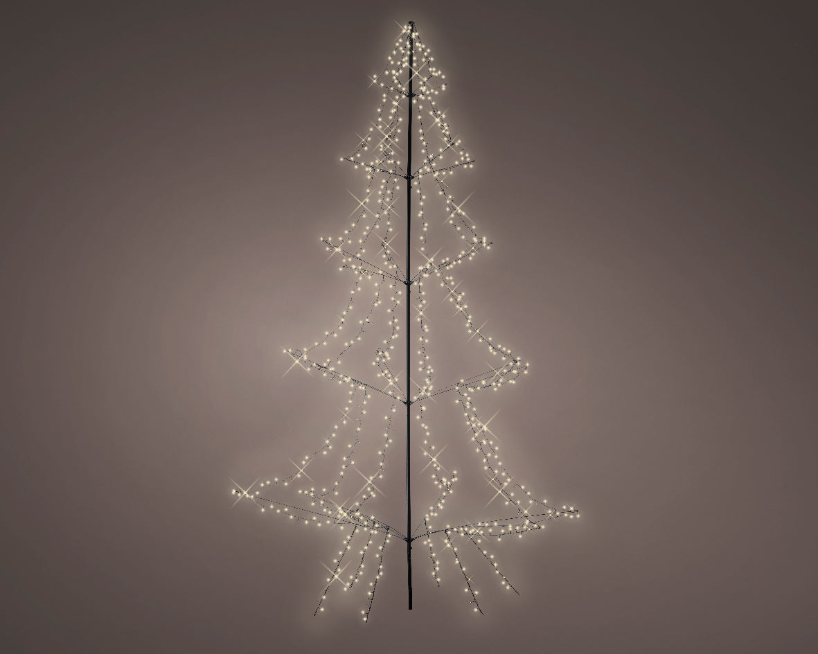 Árbol de luces led blanco cálido