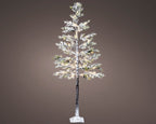 Árbol de navidad LED nevado de 150cm