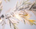 Árbol de navidad LED nevado de 150cm