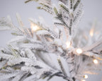 Árbol de navidad LED nevado de 150cm