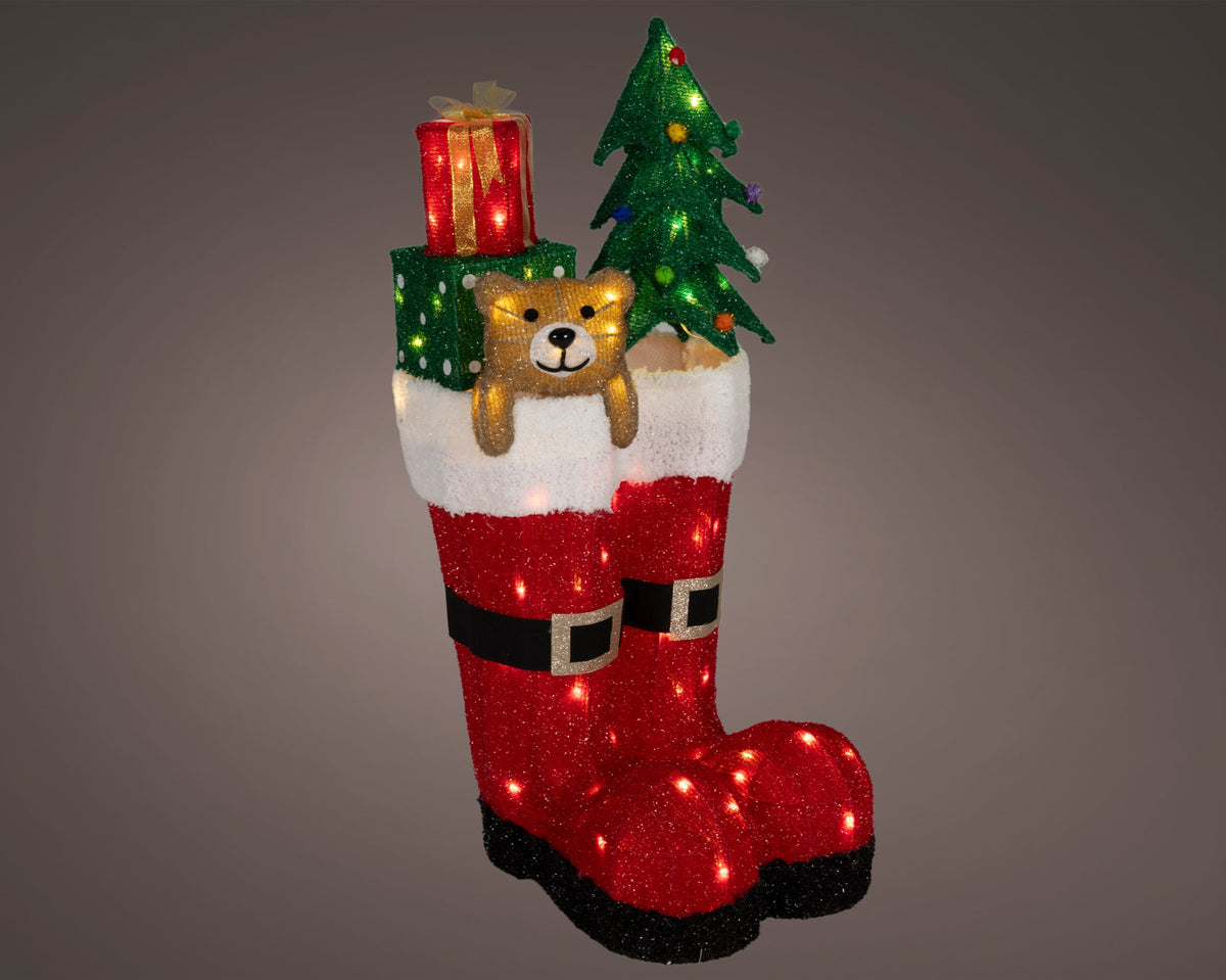 494009-Botas Lumineo LED multicolor de 67 cm-navidad-envio-canarias