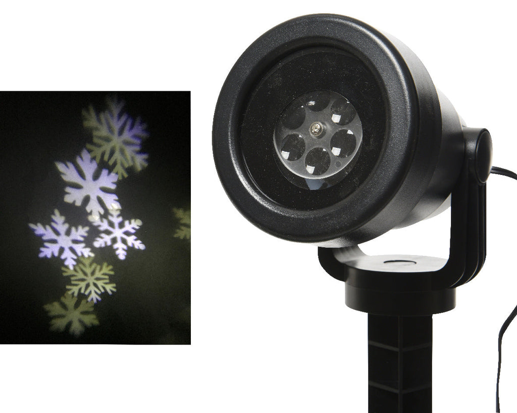 Proyector LED con efecto giratorio para exterior