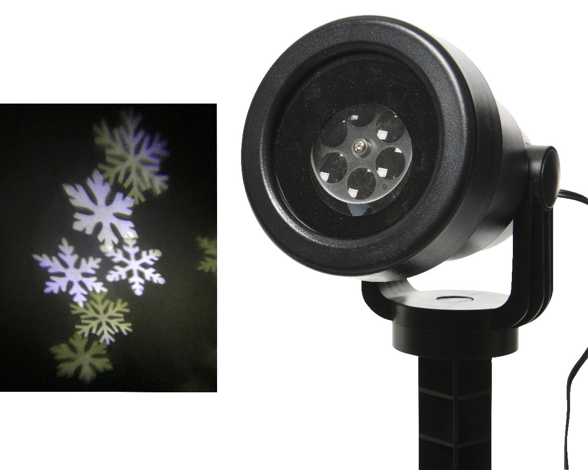 Proyector LED con efecto giratorio para exterior