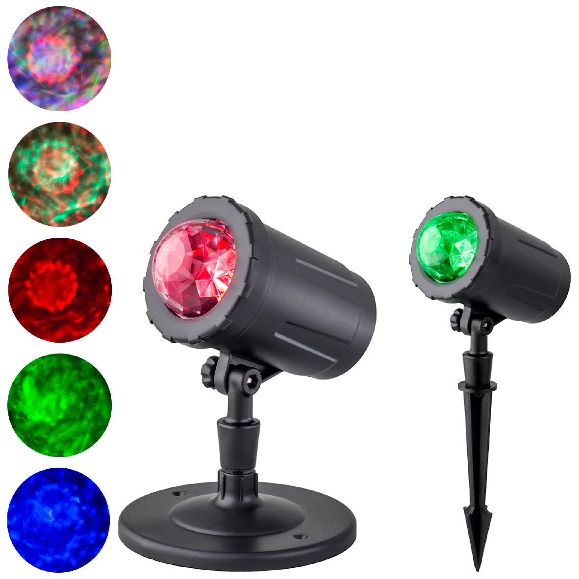Proyector efecto agua multicolor interior y exterior