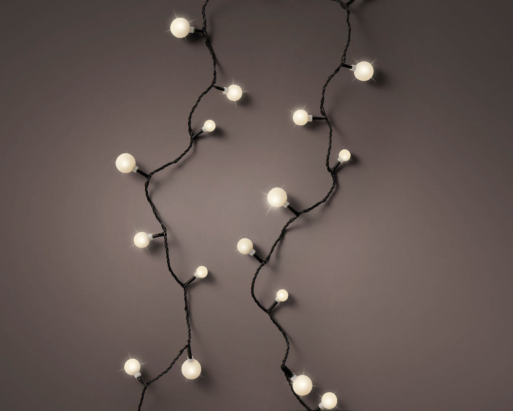 Luces decorativas de navidad 18m-240LED Bombilla Cherry - Blanco Cálido