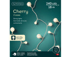 Luces de Navidad Bombillas Cherry blancas 18 metros