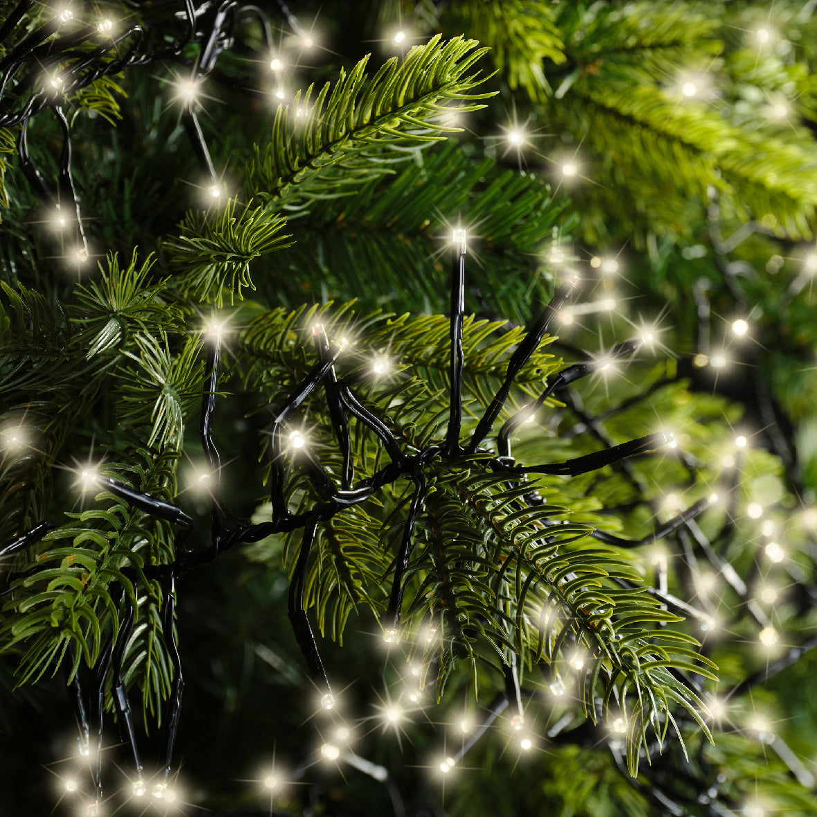Guirnalda de luces Cluster 28m-3000LED blanco cálido