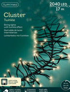 Guirnalda de luces Cluster 1900cm-2040LED Blanco Cálido