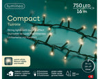 Luces de Navidad Compact 16m Blanco Cálido con multifunciónes interior y exterior