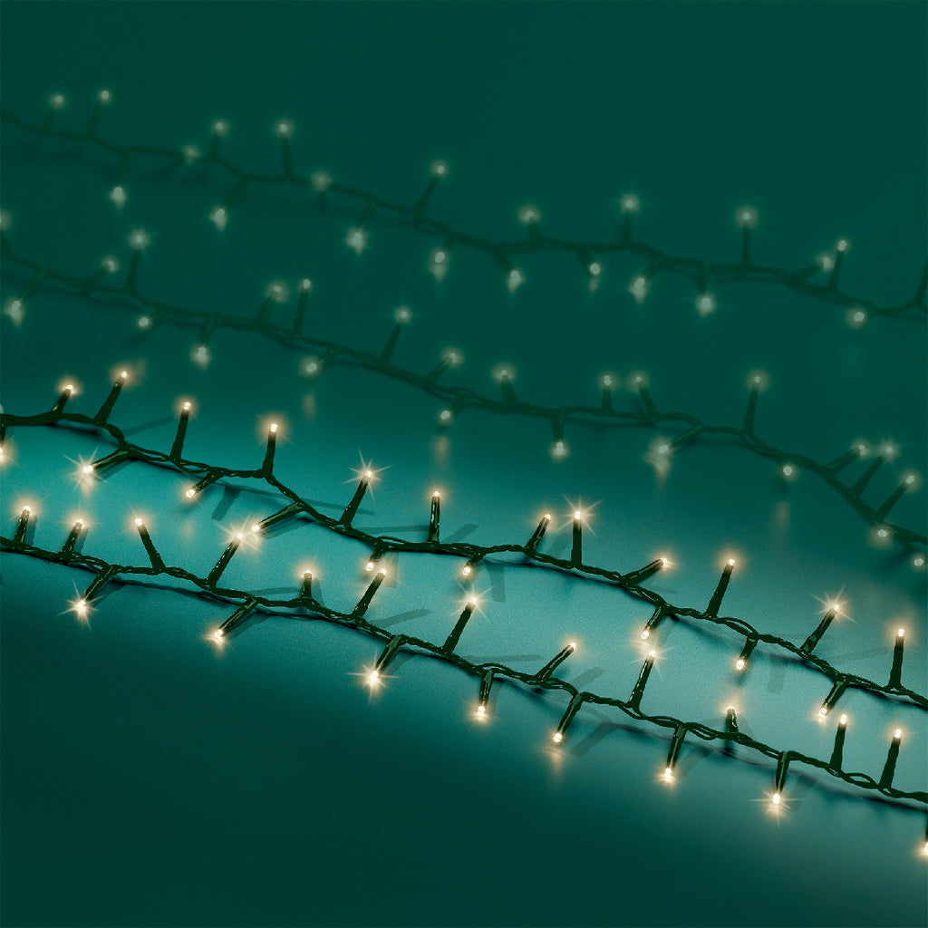 Luces de Navidad Compact 22,5m Blanco Cálido con multifunciónes interior y exterior