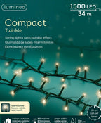 Girnalda de luces Compact 34m-1500LED Blanco Cálido