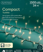 Guirnalda de luces Led Compact 34m-1500LED Blanco Cálido
