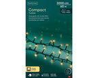 Luces de Navidad Compact 60m Amarillo Clasico con multifunciónes interior y exterior