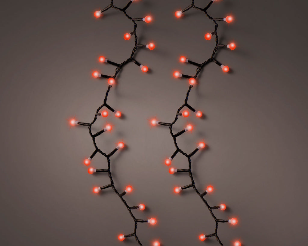 Luces de Navidad Bombillas Cherry rojas 11metros