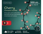 Luces de Navidad Bombillas Cherry rojas 11metros