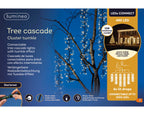 Casada de luces para árboles conectable Blanco Cálido cable negro