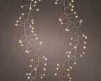 Guirnalda de luces microled Cluster 12m - 960LED cable dorado luz clásica-blanca cálida