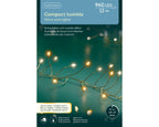 Guirnalda de luces microled Cluster 12m - 960LED cable dorado luz clásica-blanca cálida