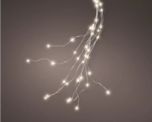 Cascada de luces para árbol 100cm-320L Blanco Cálido