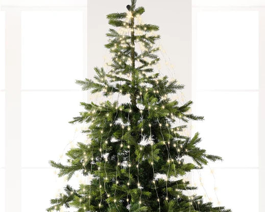 Cascada de luces para árbol 100cm-320L Blanco Cálido