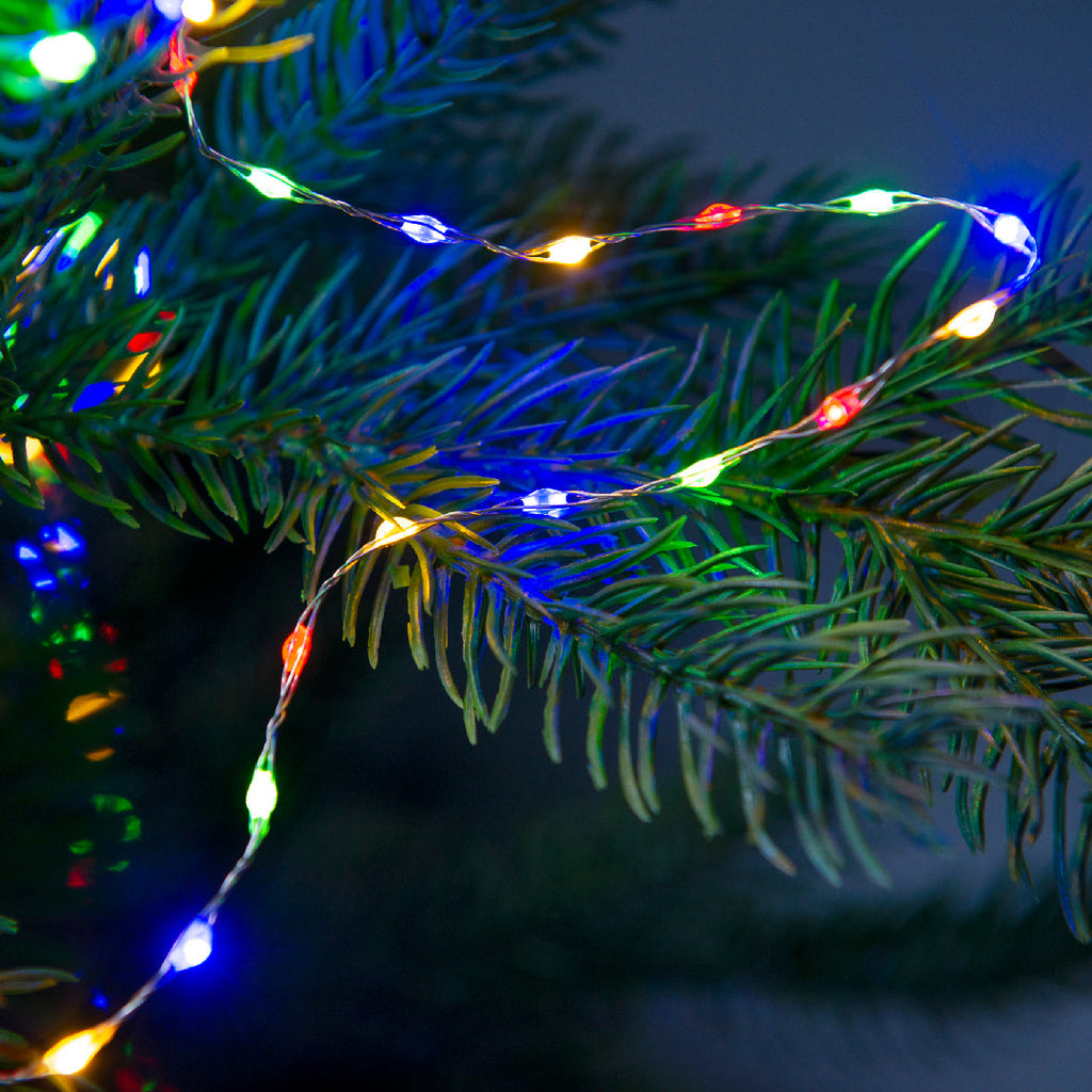 Guirnalda de luces microled 12m-240LED MULTICOLOR enchufable