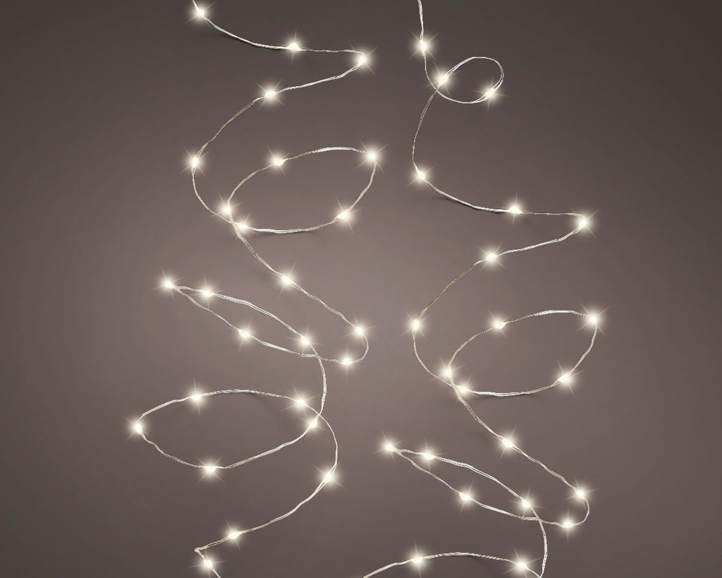 Luces de Navidad microled exterior 900cm Blanco Cálido con Multifunción y temporizador