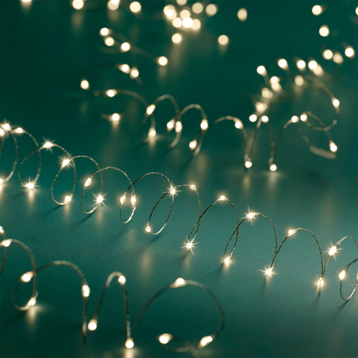 Luces de Navidad microled exterior 900cm Blanco Cálido con Multifunción y temporizador