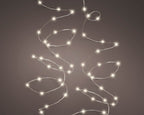 Luces de Navidad microled exterior 12metros Blanco Cálido con Multifunción y temporizador