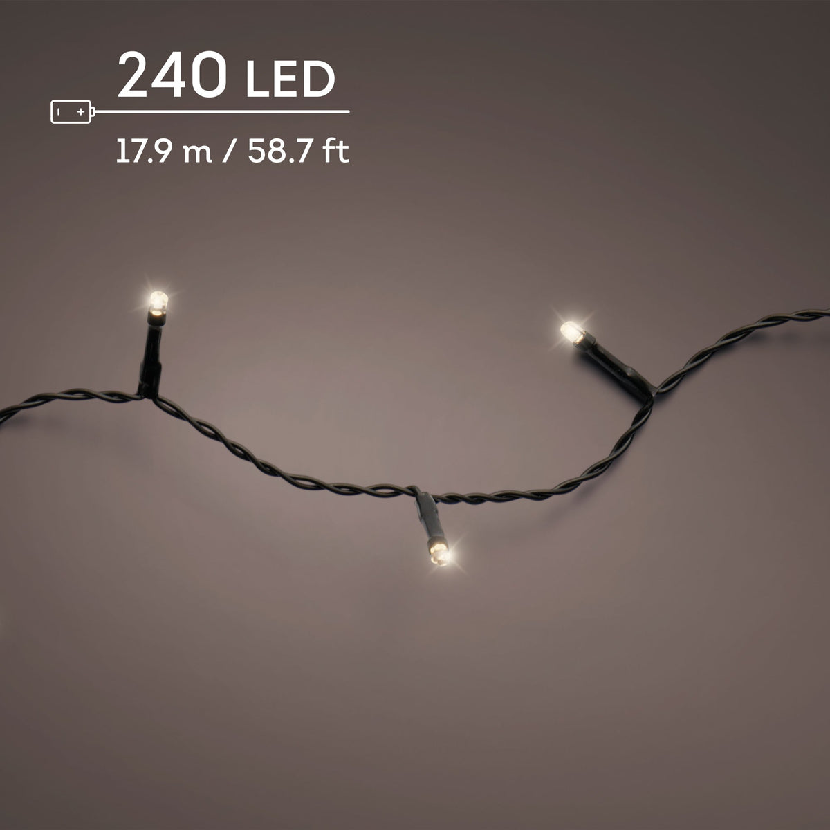 497251-Lumineo Durawise Luces de Bateria luz blanca cálida 1790 cm-navidad-envio-canarias