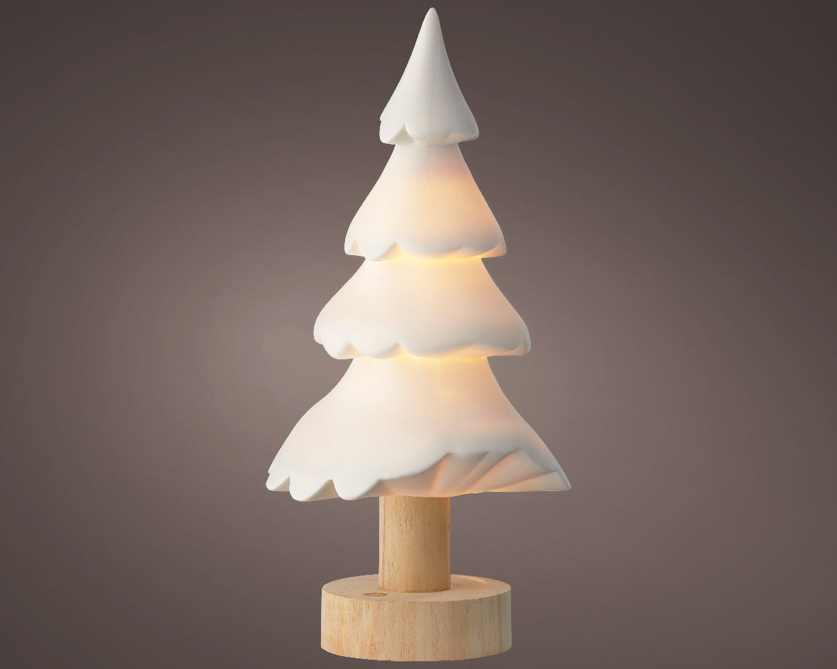Árbol blanco de porcelana estilo candy de 27cm