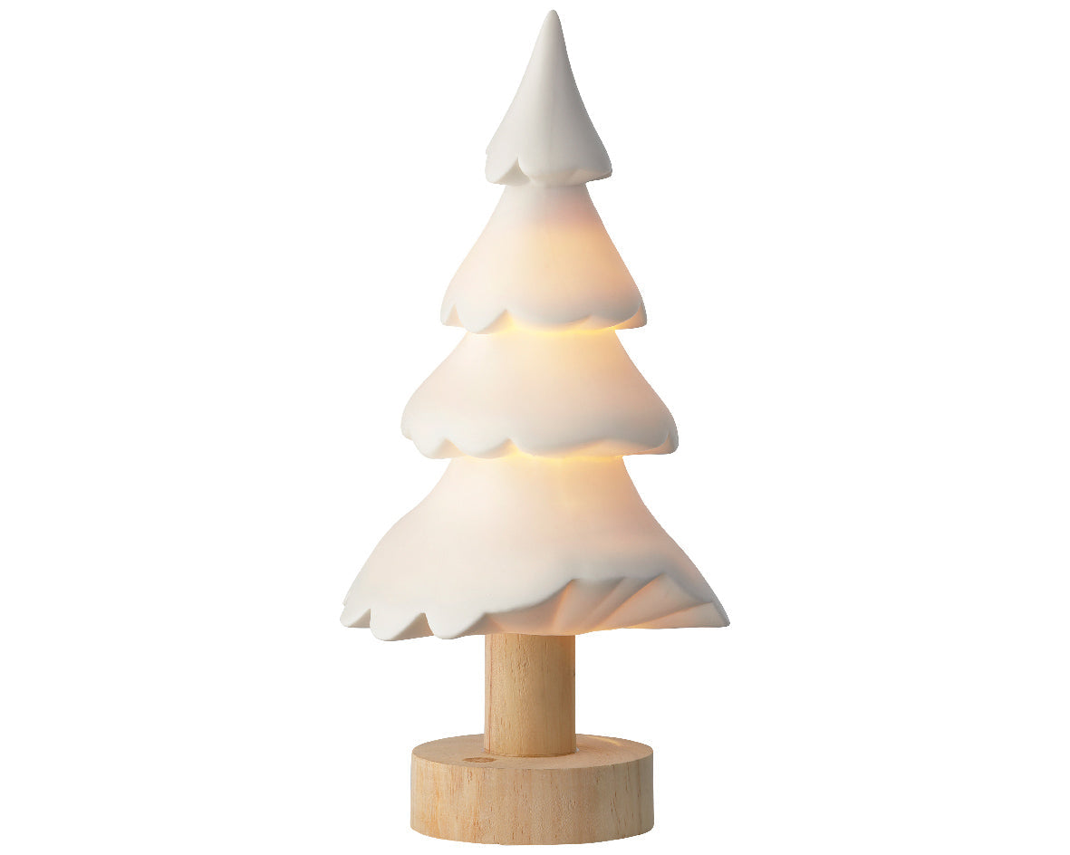 Árbol blanco de porcelana estilo candy de 27cm