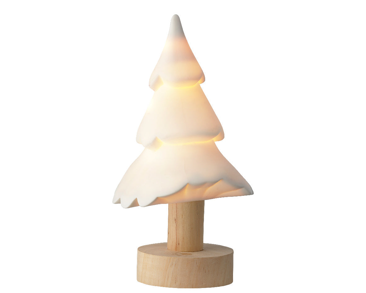 Árbol blanco de porcelana estilo candy de 22cm