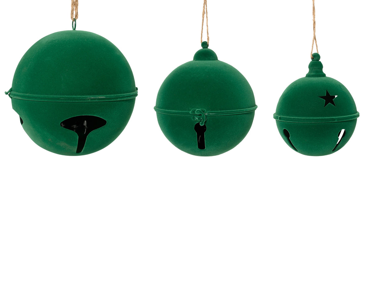 513045-Campana de hierro verde-navidad-envio-canarias