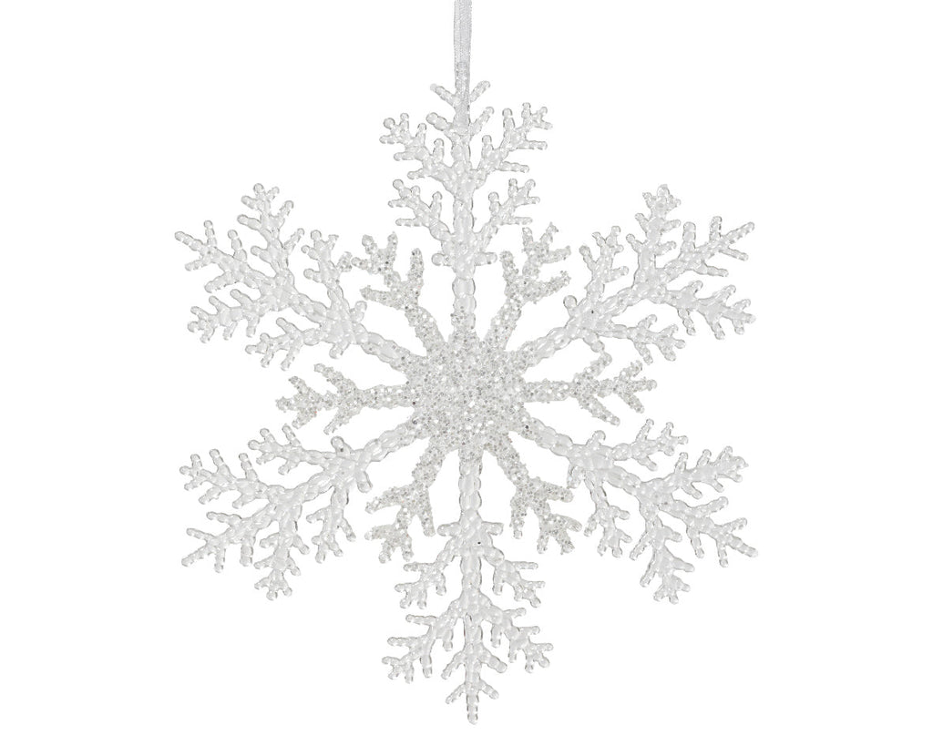 Ornamento de Navidad copo de nieve 21cm
