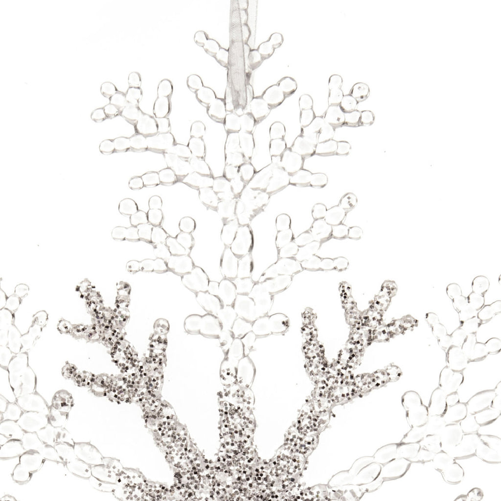 Ornamento de Navidad copo de nieve 21cm