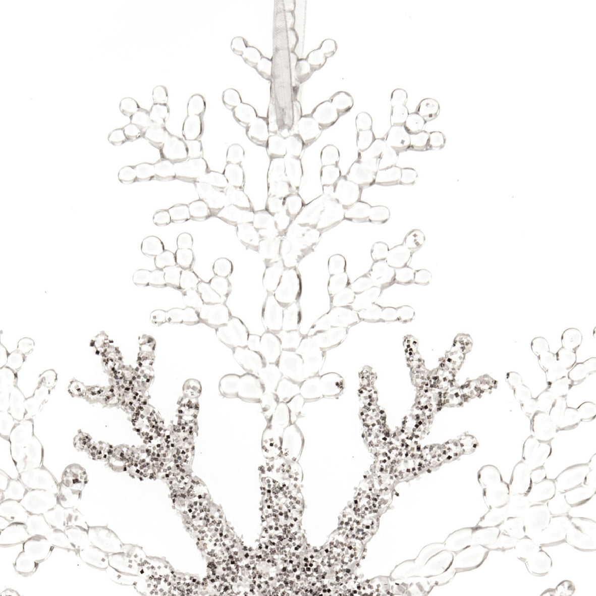 Ornamento de Navidad copo de nieve 21cm